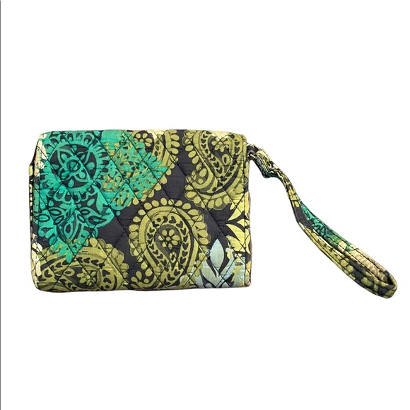 Vera Bradley Navy Green wristlet - Picture 6 of 8